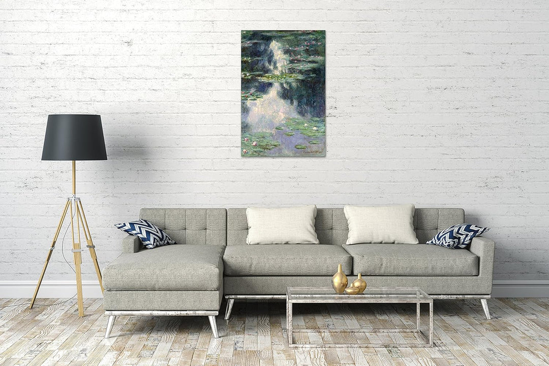 Printed Paintings Leinwand (60x80cm): Claude Monet - Teich mit Seerosen 60x80 cm, 60x80 cm