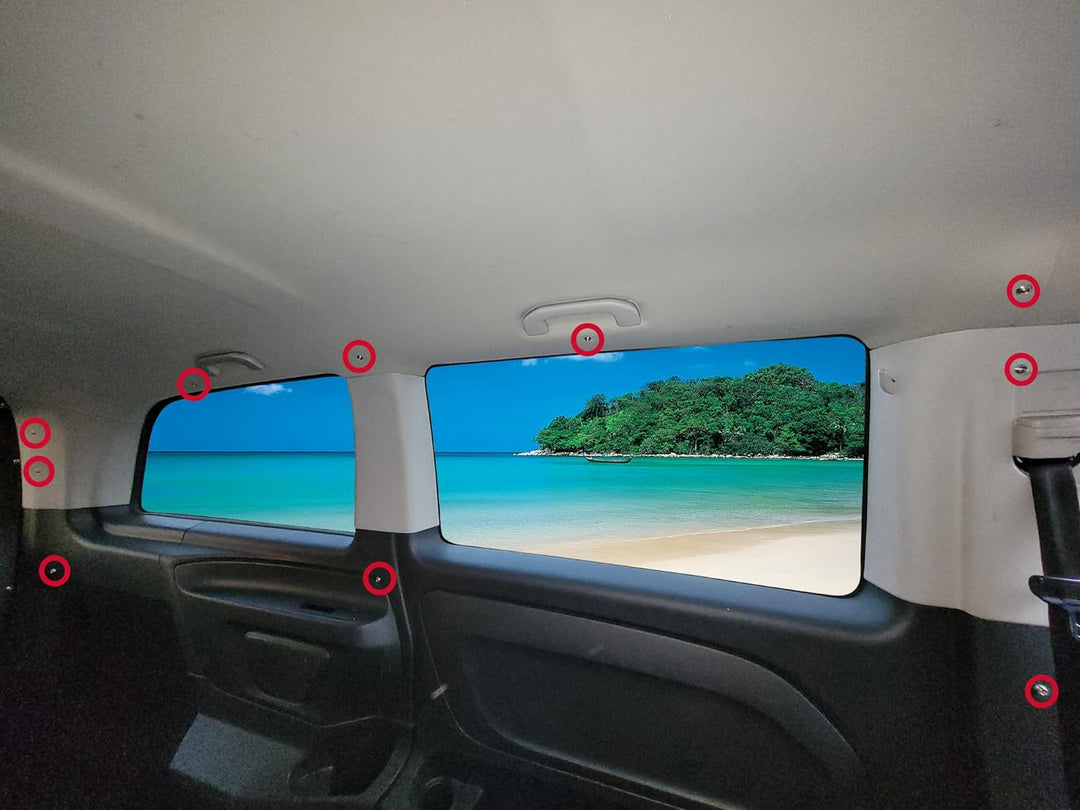 BREMER SITZBEZÜGE Blackout Gardinen Set kompatibel mit VW T4 Transporter Caravelle Multivan ab 1990-