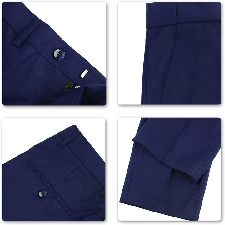 Cloudstyle Anzug Herren Slim Fit 3 Teilig Krawatte Anzüge Business Herrenanzug Sakko für Hochzeit XL