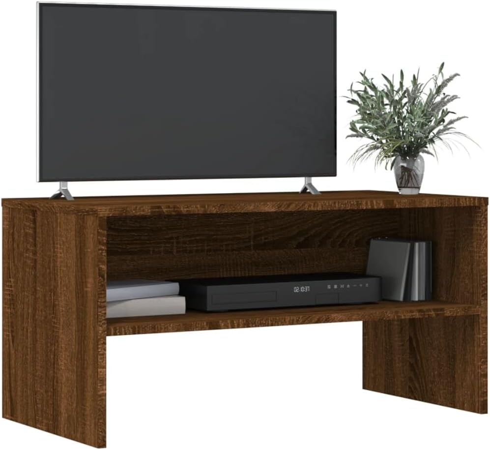 vidaXL TV-Schrank Braun Eiche-Optik 80x40x40 cm Holzwerkstoff Braune Eiche, Braune Eiche