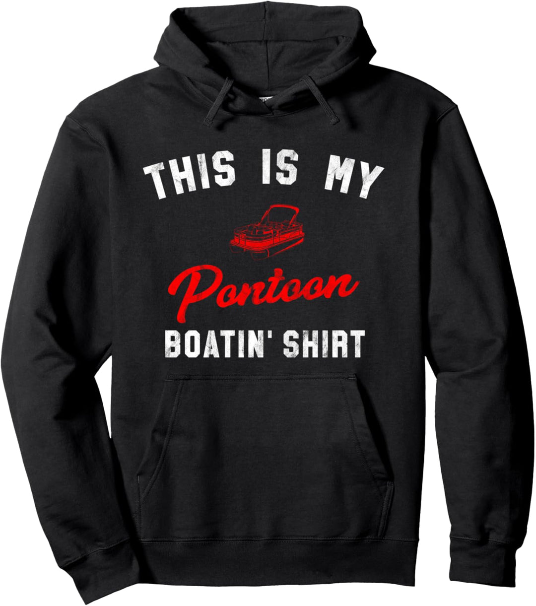 Pontoon Boot Vintage Throwin Shirt See Bootfahren Pullover Hoodie