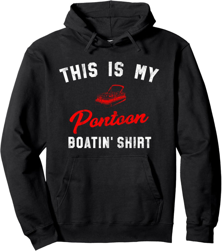 Pontoon Boot Vintage Throwin Shirt See Bootfahren Pullover Hoodie