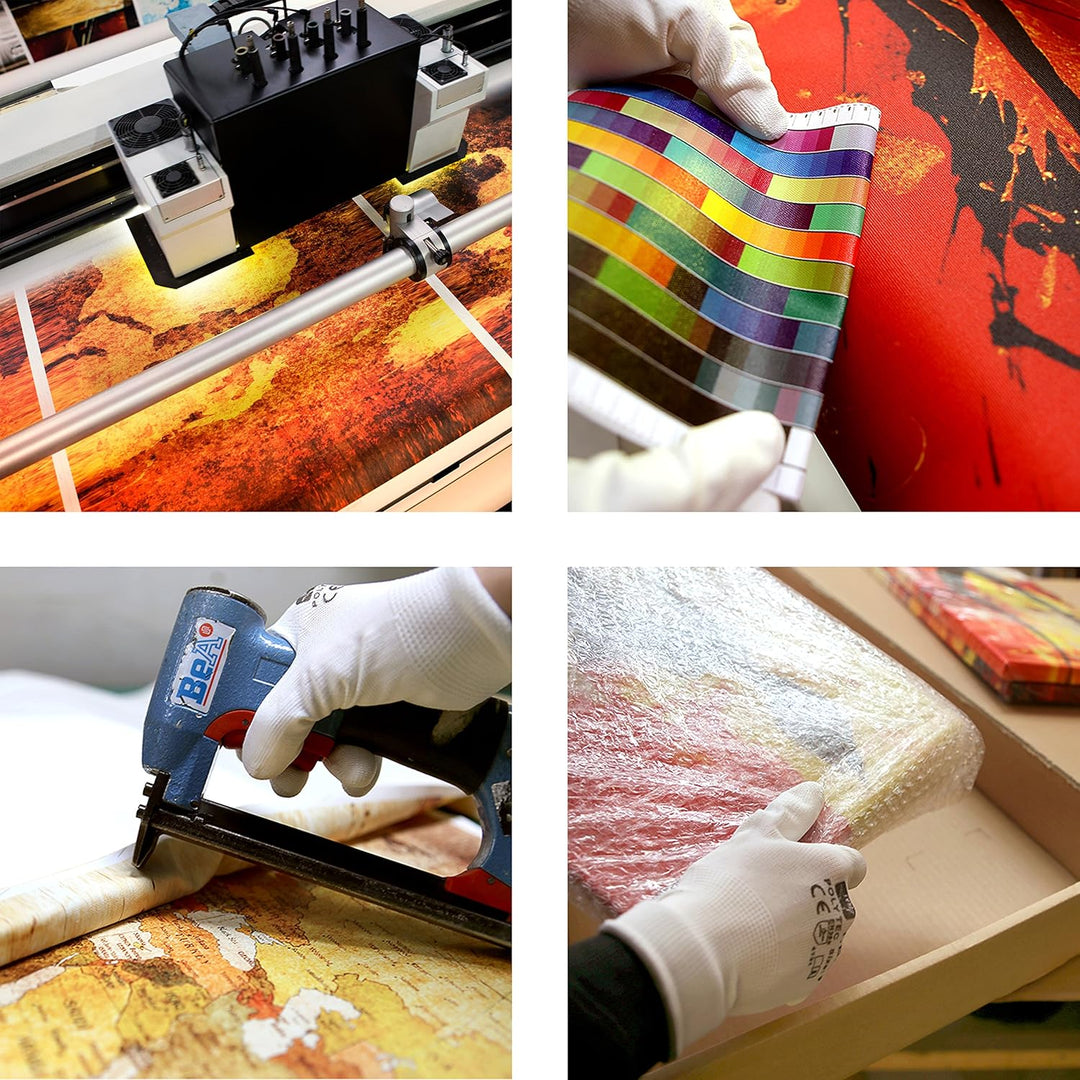murando - Bilder Abstrakt 120x80 cm Vlies Leinwandbild 1 tlg Kunstdruck modern Wandbilder XXL Wandde