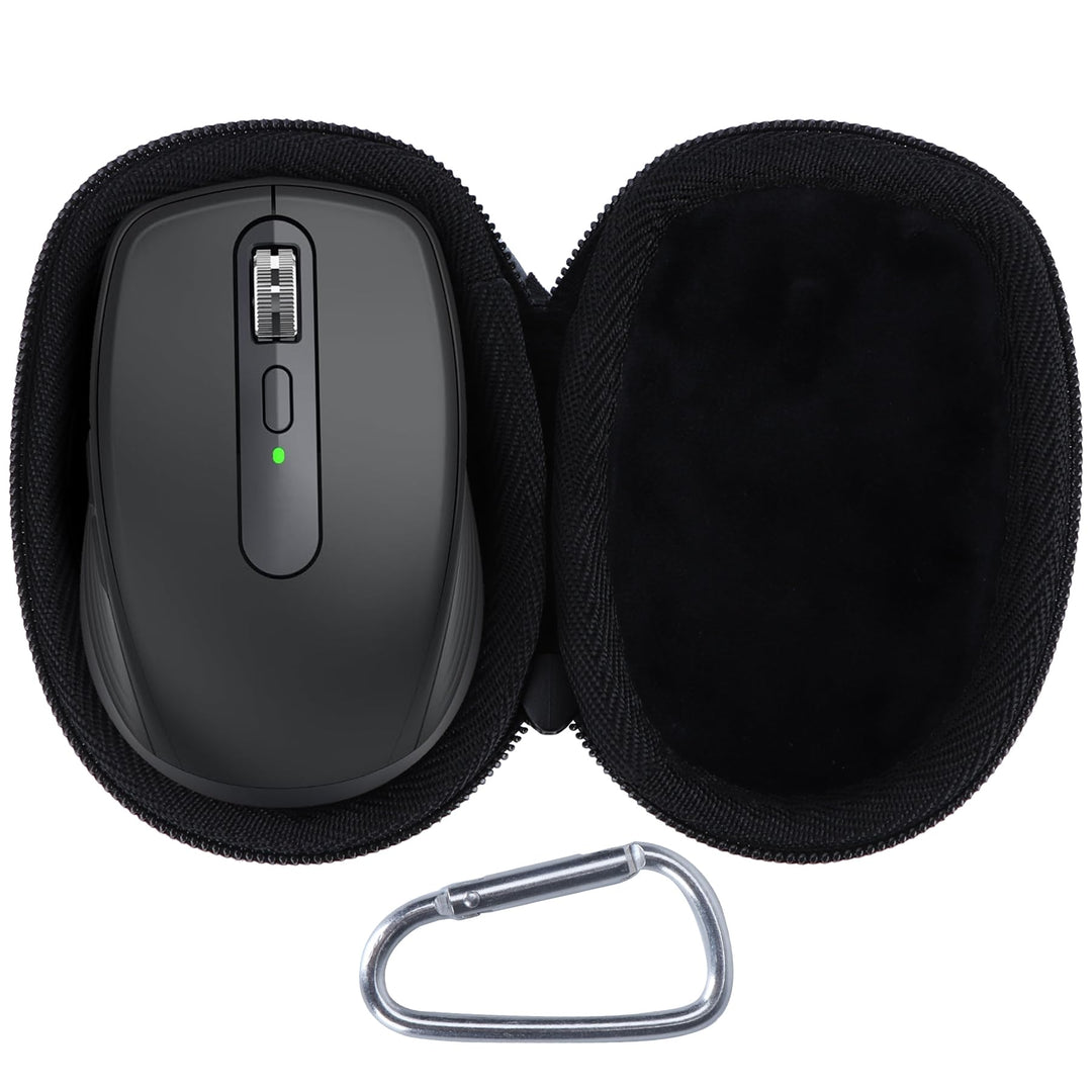 Peyyargo Hart Schutzhülle kompatibel mit Logitech MX Anywhere 3S 3 2S 2 Compact Maus Schwarz, Schwar