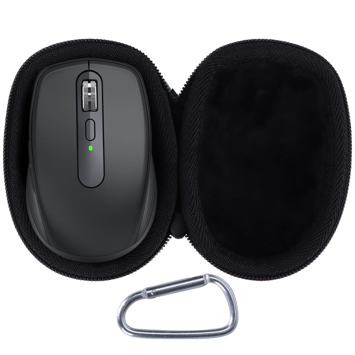 Peyyargo Hart Schutzhülle kompatibel mit Logitech MX Anywhere 3S 3 2S 2 Compact Maus Schwarz, Schwar