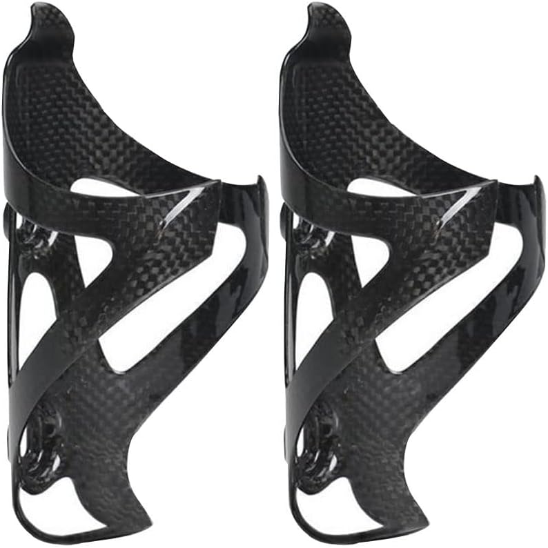 RongXuan 2 Stück Fahrrad Flaschenhalter Voll Carbon Wasserflaschenhalter Leicht Getränkhalter für Mo