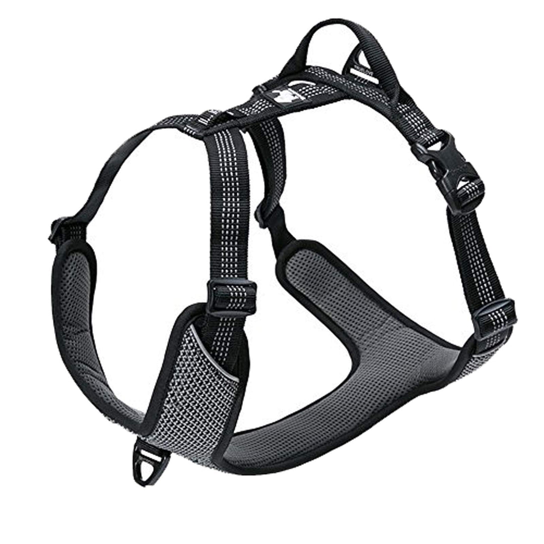 TRUE LOVE Hundegeschirr Outdoor Adventure II Reflektierende Weste mit 2 Leinenbefestigungen passende