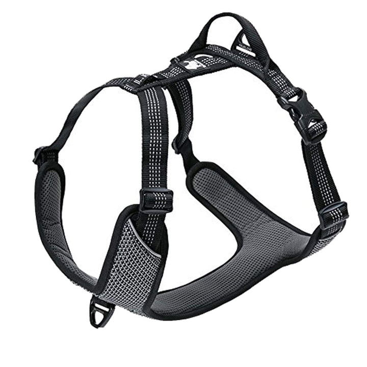 TRUE LOVE Hundegeschirr Outdoor Adventure II Reflektierende Weste mit 2 Leinenbefestigungen passende