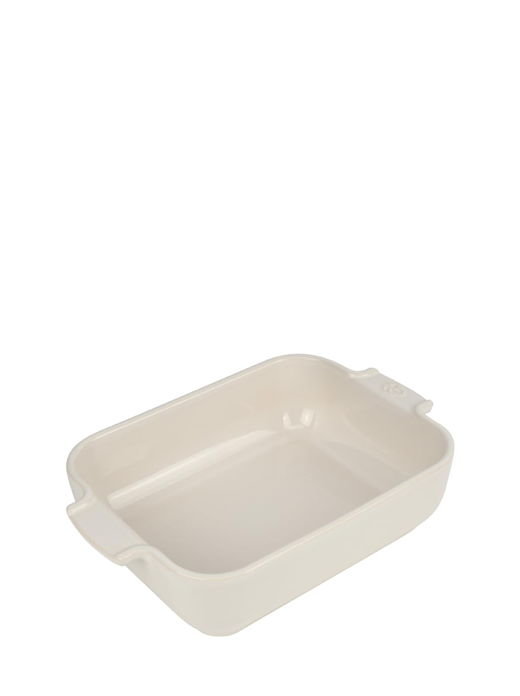 Peugeot Appolia Rechteckige Auflaufform mit Griffen, Keramik, Ecru / Weiss, 6,2x25,16,8 cm, Fassungs
