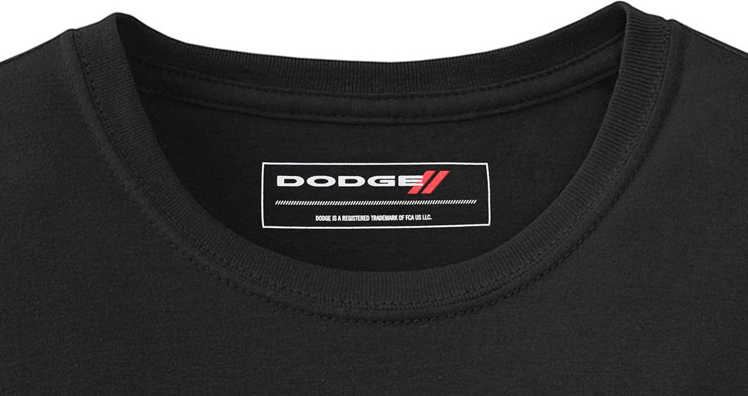 JH DESIGN GROUP Herren T-Shirt Dodge Charger Silhouette, kurzärmlig, Rundhalsausschnitt XL Schwarz,
