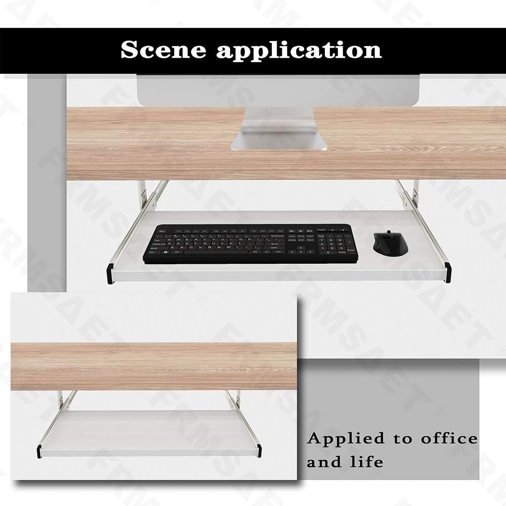 FRMSAET Möbelzubehör Büroproduktanzüge Hardware 53 cm / 60 cm / 76 cm Tastatur Schubladenfach Holzha