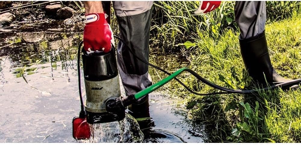 Tauchpumpe für sauberes und verschmutztes Wasser Garden DEDRA Stark 550W, Förderhöhe 7 m, Netzkabel