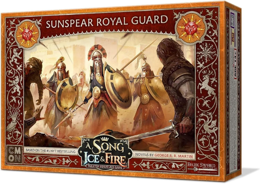 A Song of Ice and Fire Tisch-Miniaturen-Spiel Sunspear Royal Guard Unit Box,Strategiespiel für Jugen