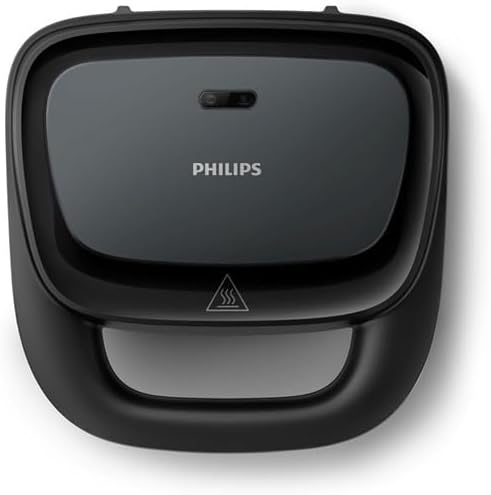 Philips Waffle Maker Series 3000 HD2332/90, 750 W, 240 V, Non-stick plates, Black
