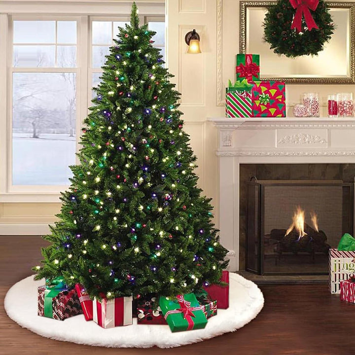 Weihnachtsbaum Decke Kunstfell Weisser Weihnachtsbaum-Rock Weihnachtsbaum-Schmuck Christbaumdecke Ba