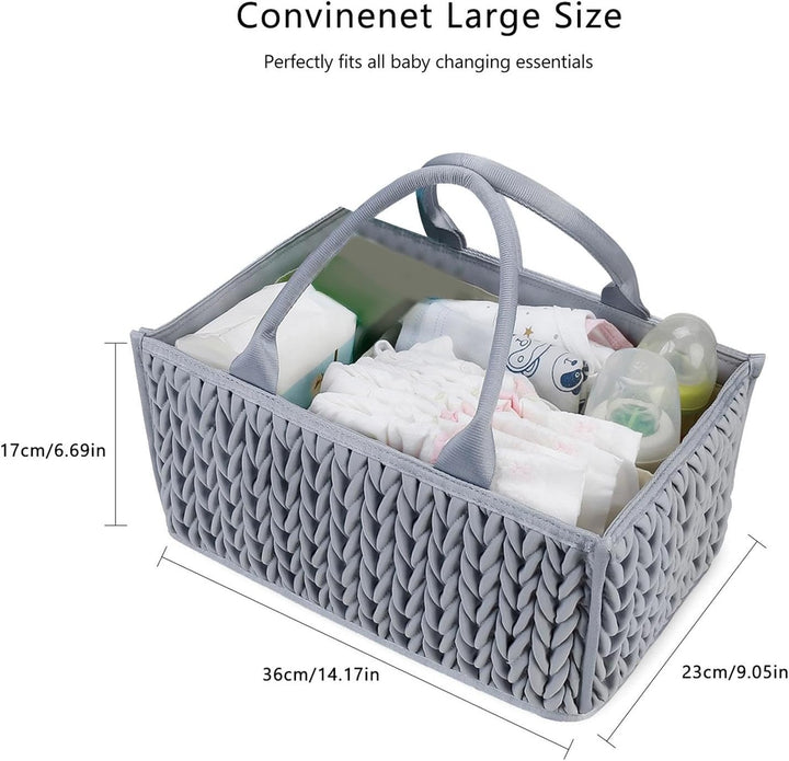 -Caddy Organizer – -Organizer | Wickeltasche | Baby- -Organizer-Korb | -Caddy Aufbewahrung mit Griff