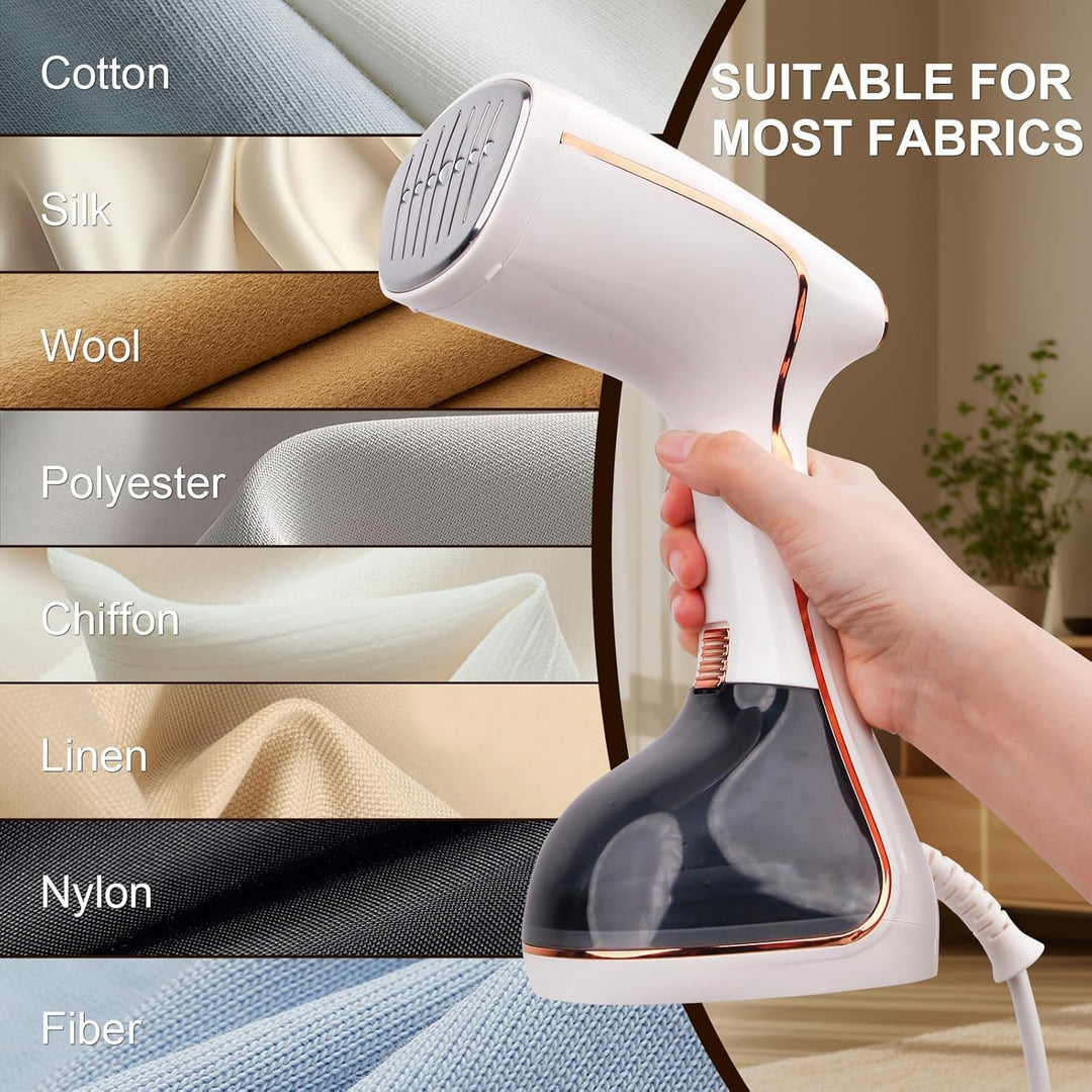OKYUK Steamer Dampfglätter 1800W, Tragbarer Dampfglätter Konstante, Hemdenbügler, 320ml Dampfbügelei