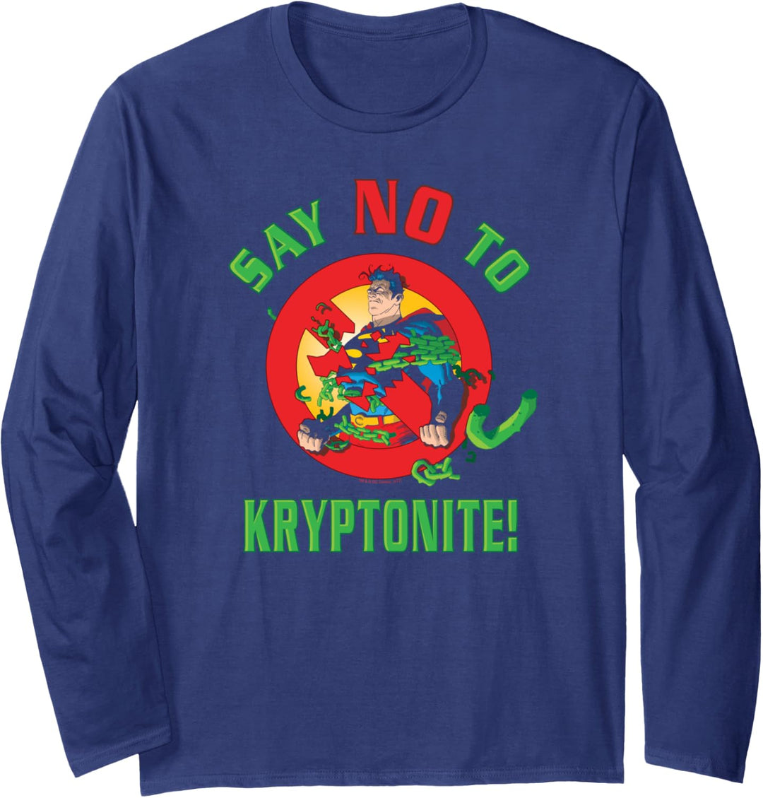 Superman Say No to Kryptonite Langarmshirt