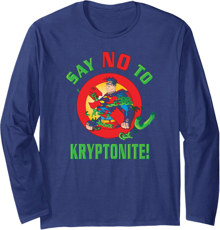 Superman Say No to Kryptonite Langarmshirt