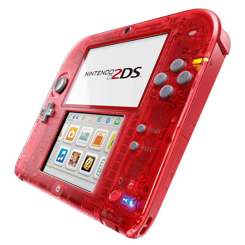 Nintendo 2DS (Transparent Rot) inkl. Pokemon Omega Rubin