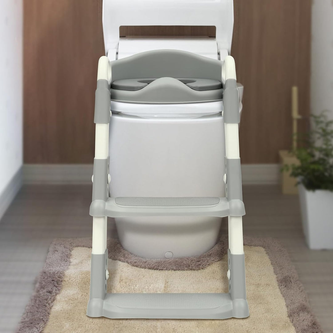 Toilettensitze mit Treppe für Kinder Toiletten-Trainer mit Treppe und Griffe Faltbar Kindertoilette