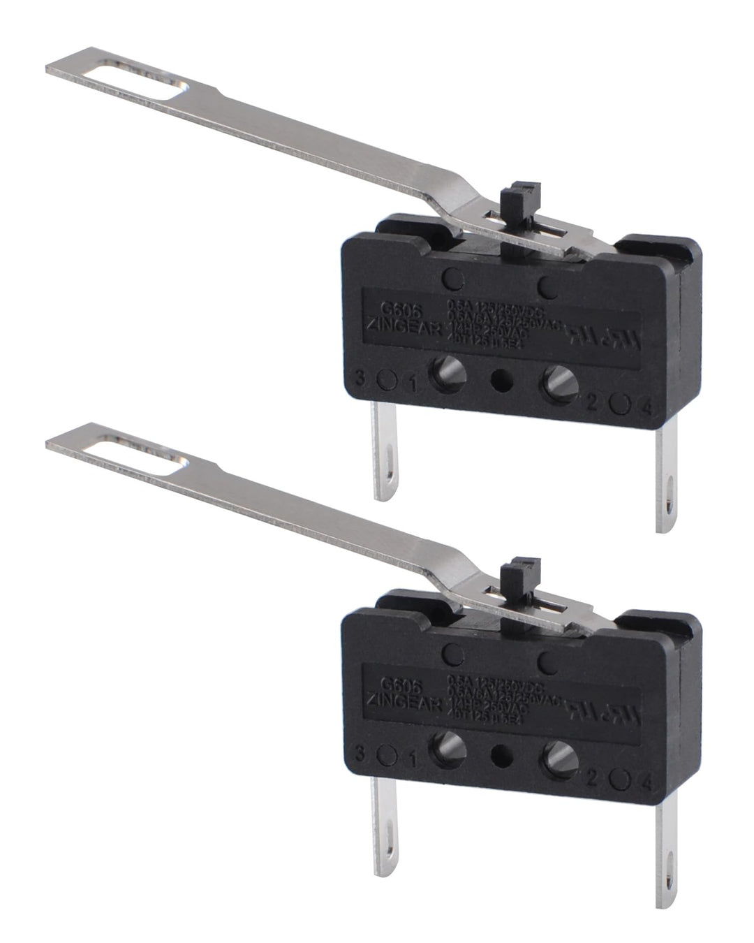 Kondensatpumpen-Ersatzschalter, Black, Mechanisch, Druckknopf, Auf-Auf-An, 2 Count
