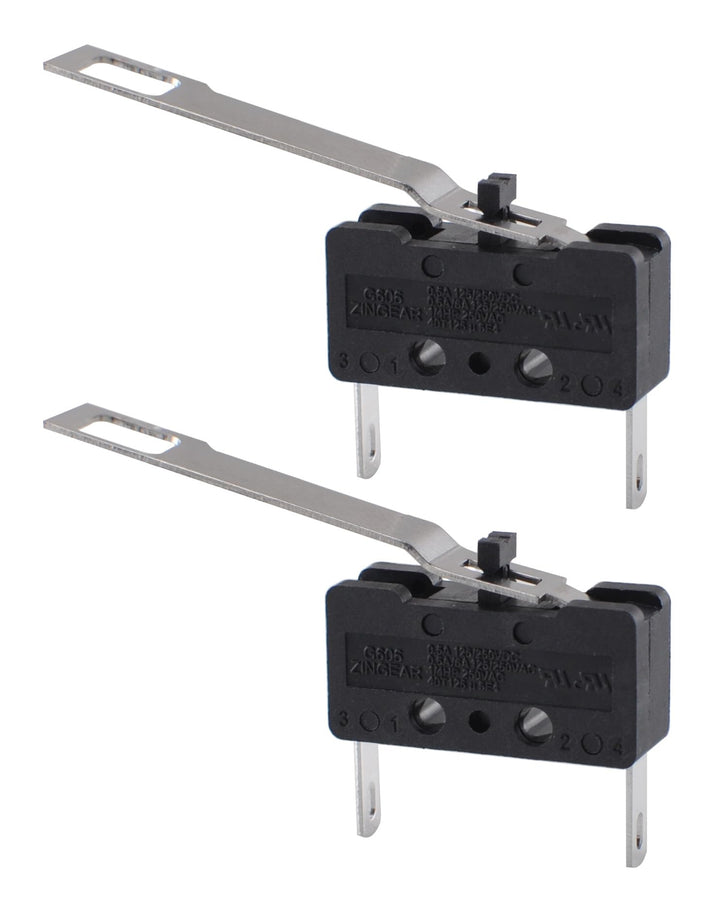 Kondensatpumpen-Ersatzschalter, Black, Mechanisch, Druckknopf, Auf-Auf-An, 2 Count