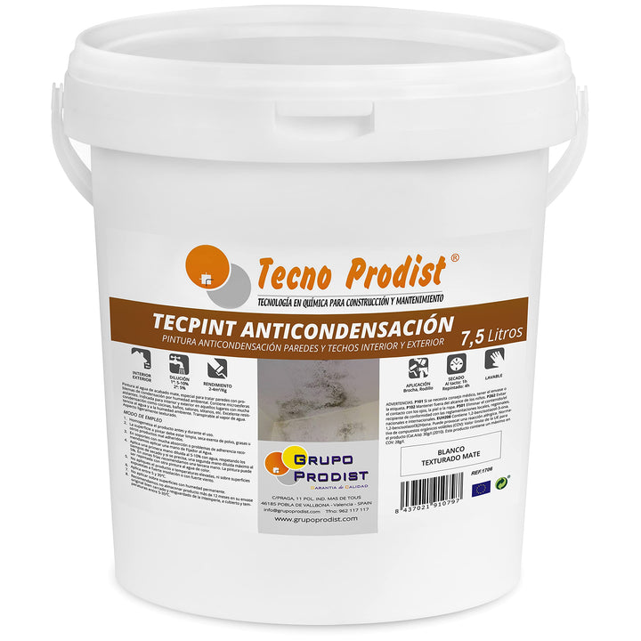 Tecno Prodist TECPINT ANTIKONDENSATION (7,5 Liter) - Anti-Kondensations Farbe auf Wasserbasis für in