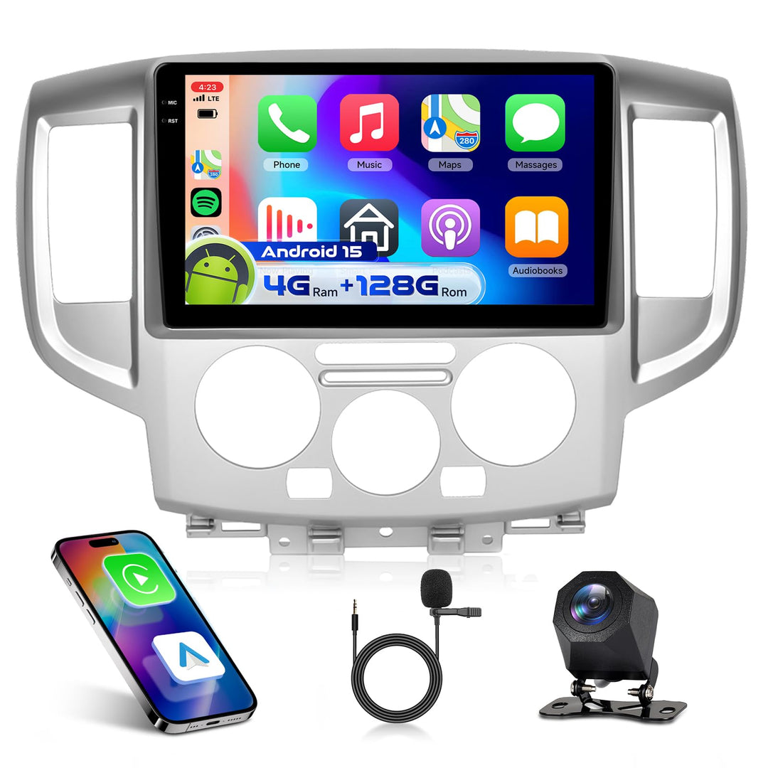 4G 128G VECHTEL 9" Bluetooth-Autoradio für Nissan NV200 2014-2018 Carplay Android Auto,Android 15,EQ