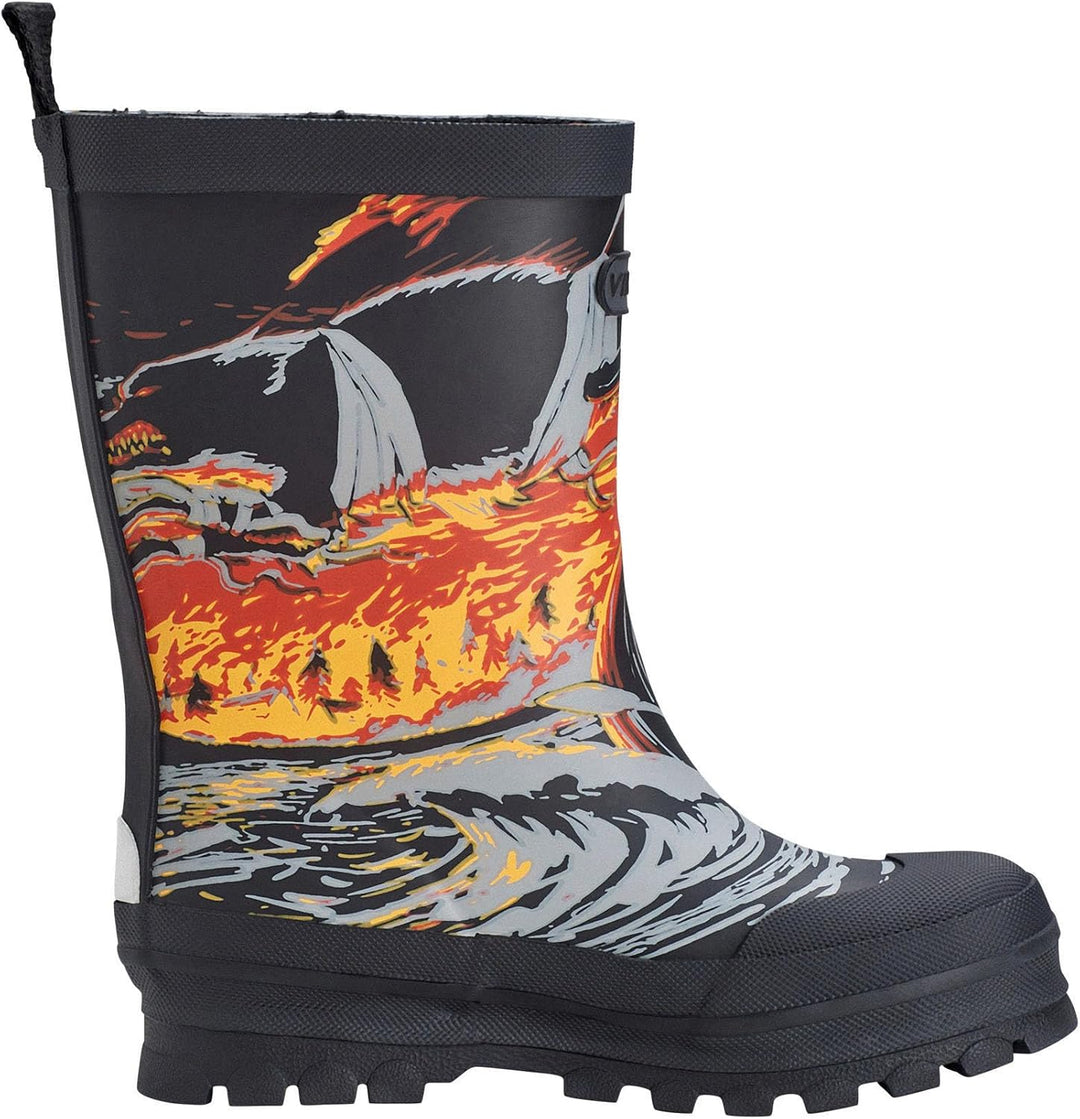 Viking Jolly Print Gummistiefel Unisex Kinder 21 EU Black Sun, 21 EU Black Sun