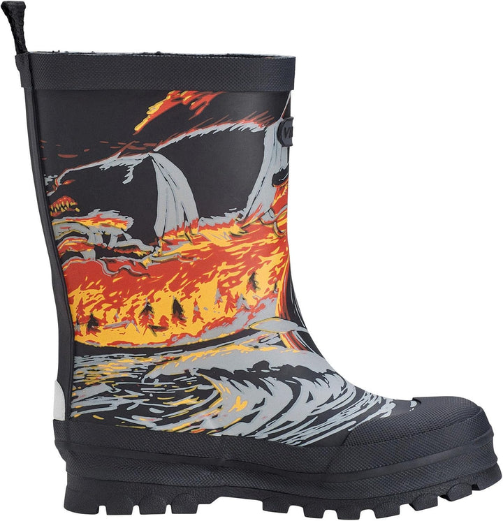Viking Jolly Print Gummistiefel Unisex Kinder 21 EU Black Sun, 21 EU Black Sun