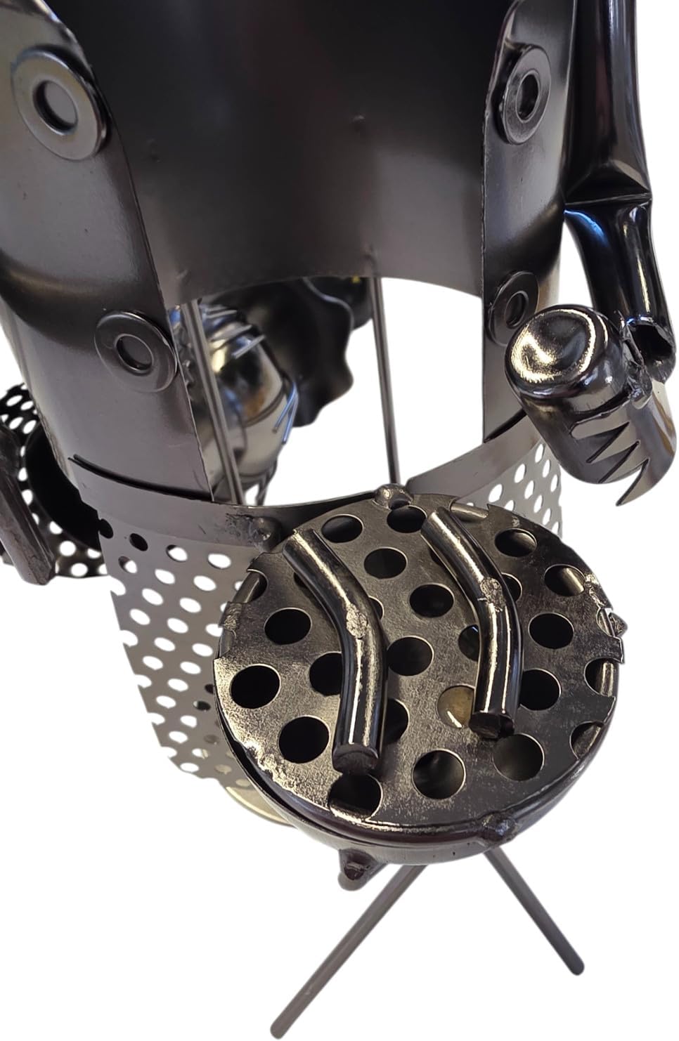 IK3057 Bierflaschenhalter Grillmeister Metall Anthrazit 27,5 cm Flaschenhalter Geschenk für Männer G