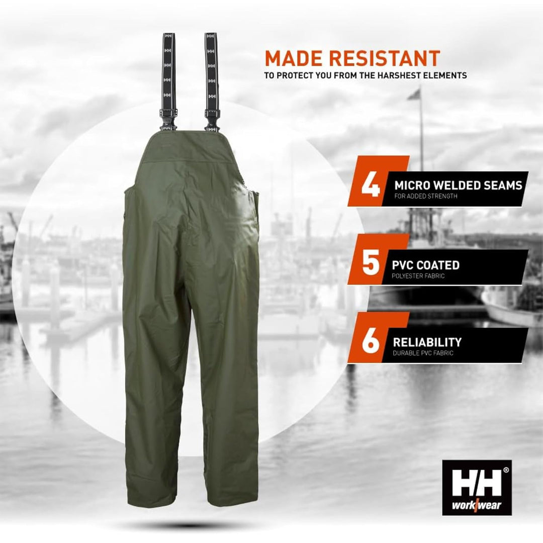 Helly Hansen Workwear Unisex mandal waterdichte regenbroek Helly Hansen Workwear, Grün, L EU L Grün,