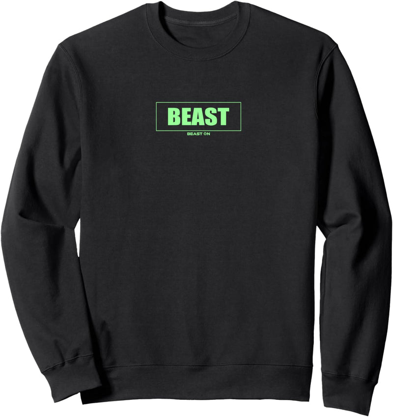 Beast Gym Motivation Hellgrün Farbe Training Fitness Workout Sweatshirt