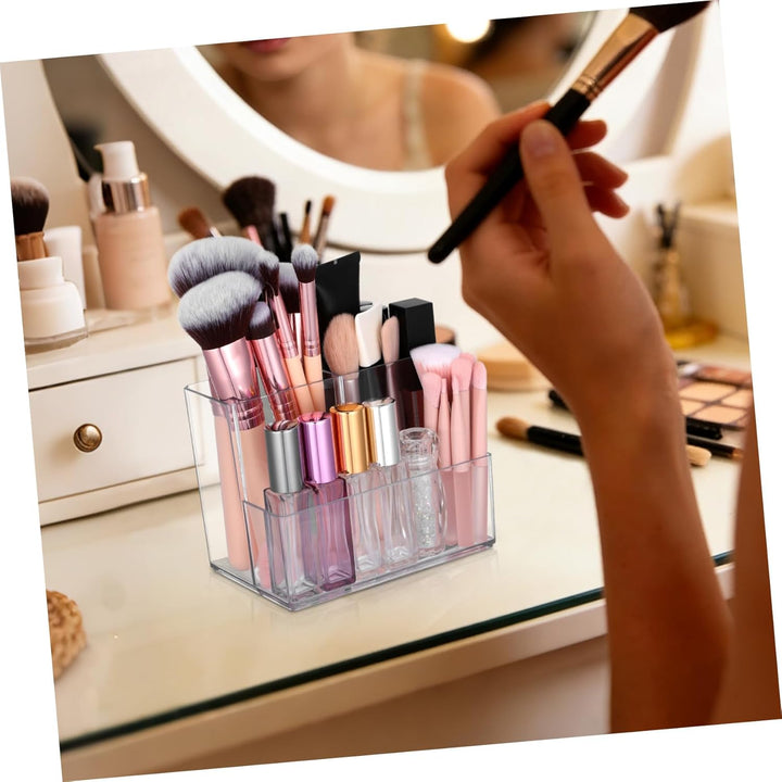 Desktop Kosmetikpinselhalter Clarity Organizer Make-up Pinsel Organizer Klar Stift Becher Schreibtis