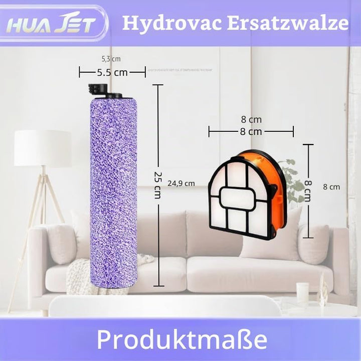 Ersatz Bürstenrolle und Filter-Kit für Shark HydroVac Zubehör WD101 WD201 WD100 Staubsauger, kompati