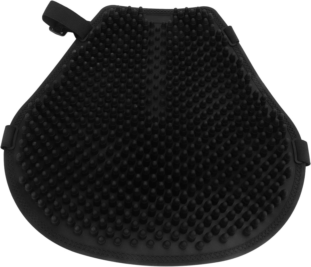 Motorrad-Gel-Sitzkissen, Universelle Abkühlung, Stossdämpfung, Druckentlastung, Schwarzer Sitzbezug