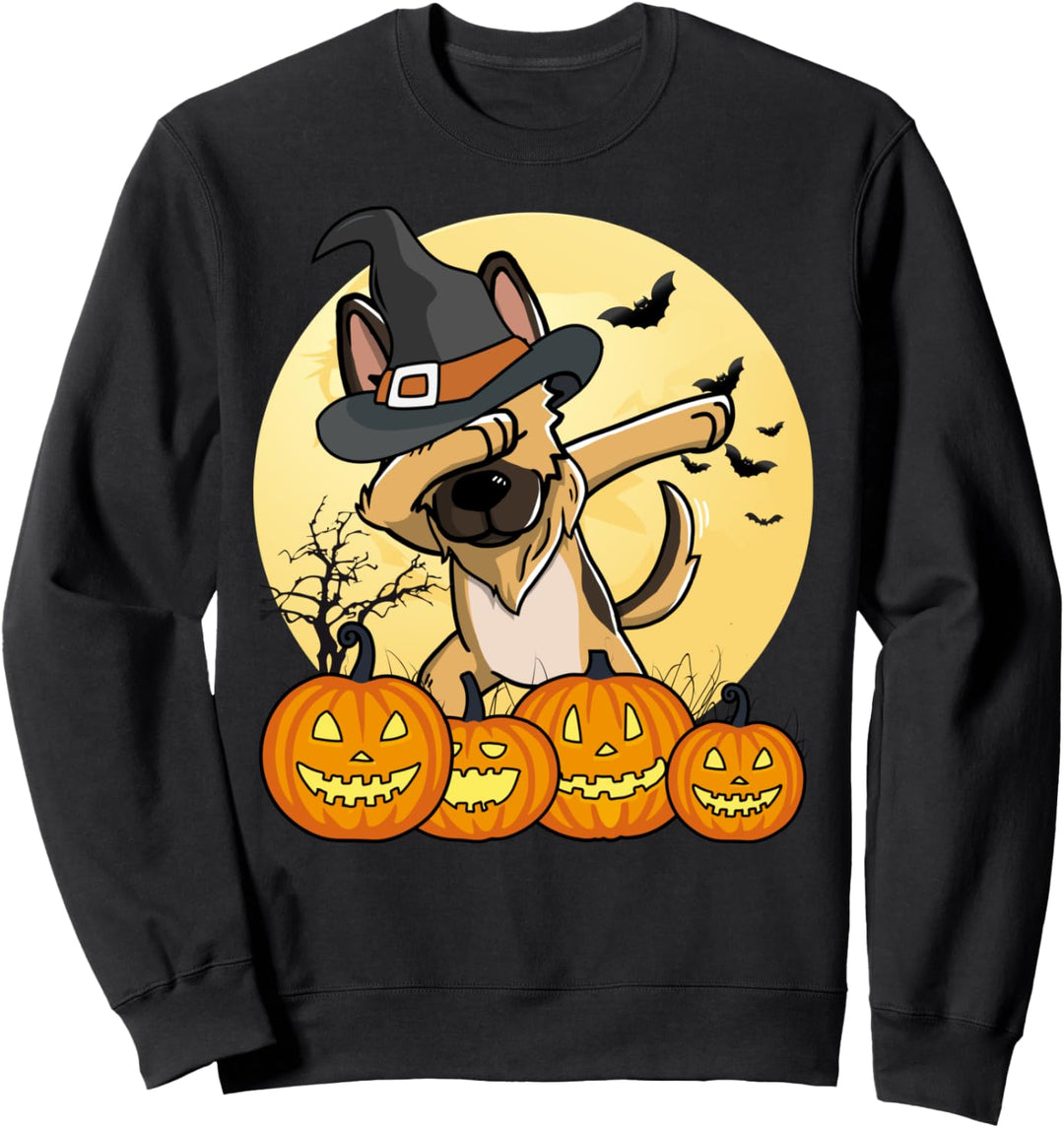 Dabbing Deutscher Schäferhund Dab Dance Halloween Hund Sweatshirt