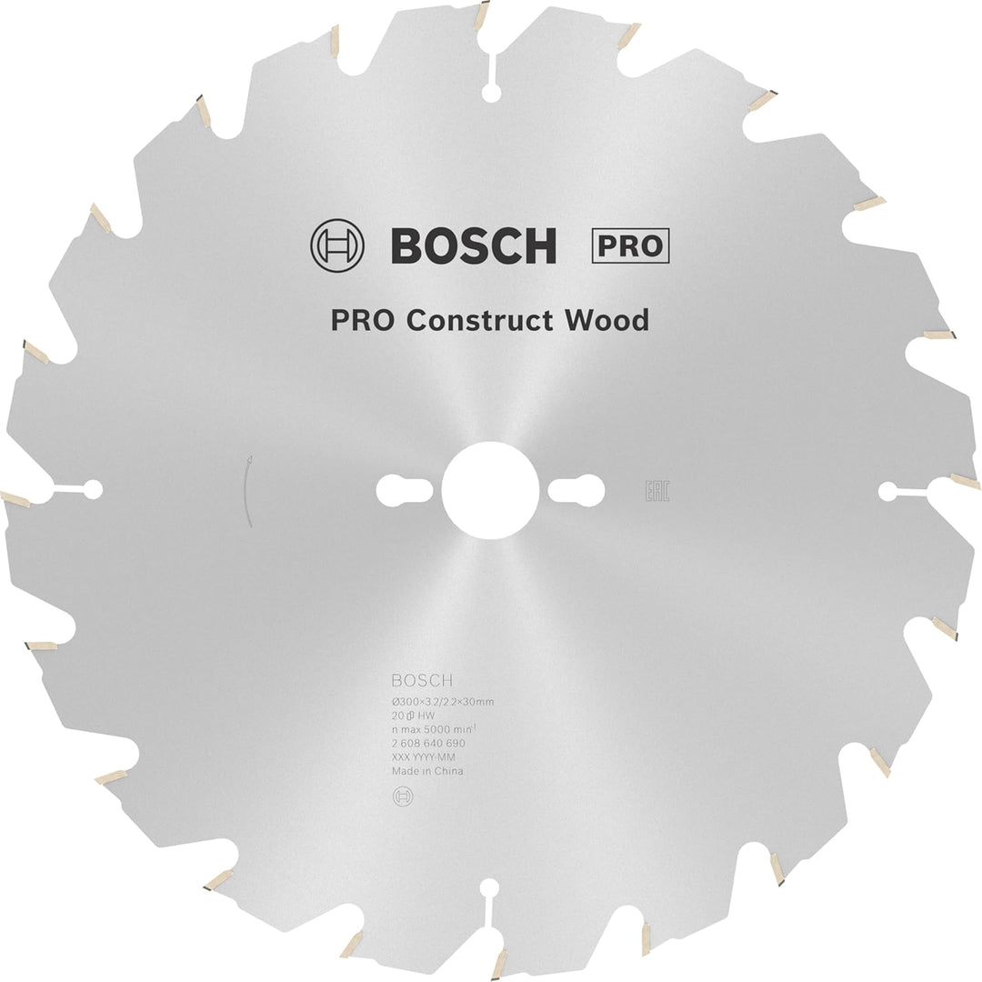 Bosch Accessories Bosch Professional 1x Kreissägeblatt Construct Wood (für Holz, Sägeblatt Ø 300 x 3