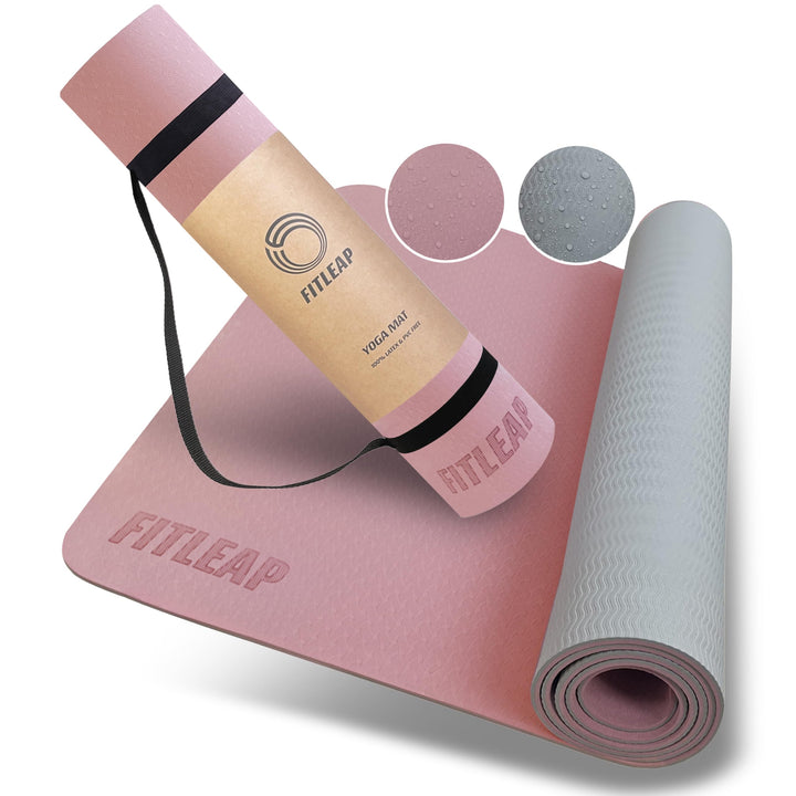 Fitleap Yoga Matte Pro aus umweltfreundlichem TPE-Schaum, sehr rutschfeste, schadstofffreie, hypoall