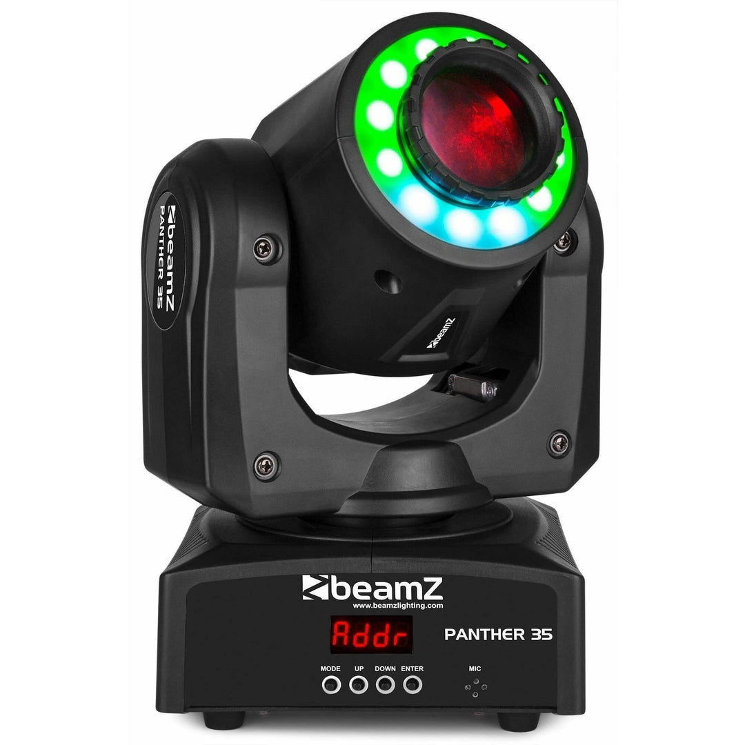 BeamZ Panther 35 - Moving Head LED und 35W LED - Vielseitiger und leistungsstarker DMX Movinghead, 7