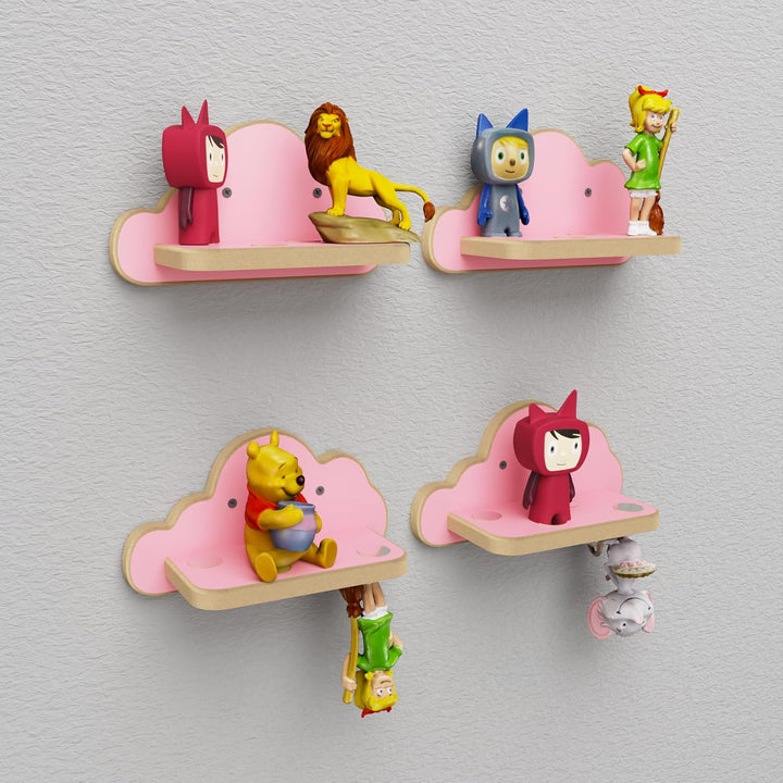 Regal für Toniefiguren, Wandregal für Kinder, Aufbewahrung für Tonies und Tonibox, Kinderregal zur T