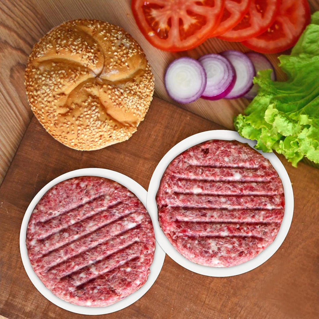 1200 Stück 13cm Burger Papier Rund, Burger Backpapier für Burgerpresse, Burger Patty Papier Trennpap