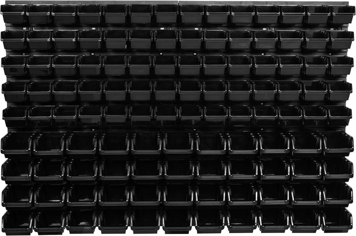 Lagersystem Wandregal 1152 x 780 mm , 114 stck. Box , Stapelboxen Schüttenregal Sichtlagerkästen , E