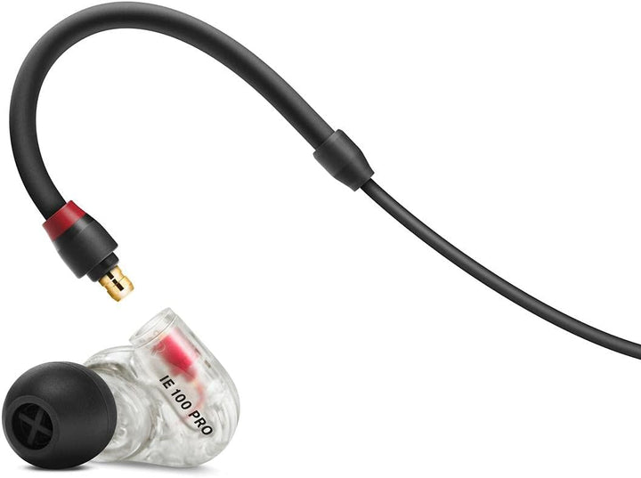 Xvive U4 In-Ear-Monitor, kabelloses digitales Monitorsystem, Schwarz & Sennheiser IE 100 PRO Dynamis