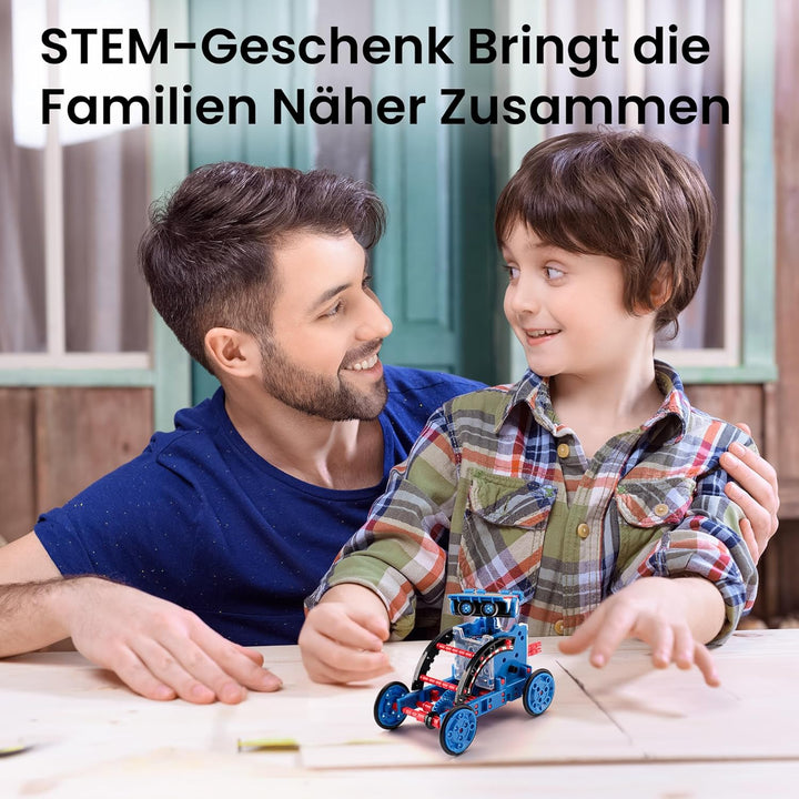 Sillbird Solar STEM Roboter Bausatz, 12-in-1 Lernspielzeug für Kinder Jungen ab 8 Jahren, Kreative G