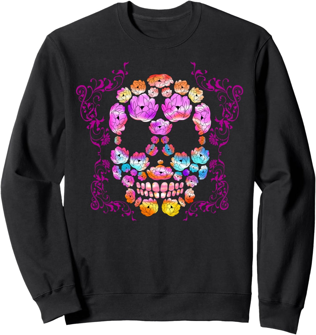 Lotus Skull Cool Stylish Yoga Spirituelle Fashion Yogi Sweatshirt