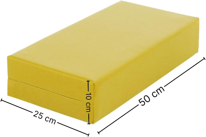 Stufen-Lagerungskissen 50 x 25 x 10cm aus qualitativem Ether-Schaum mit Kunstlederbezug, verstecktem