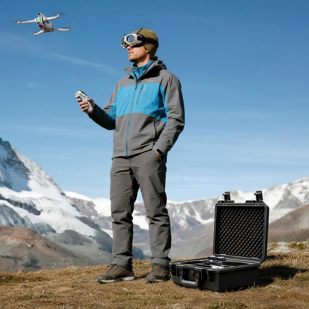 Lykus Titan AA100 Wasserdicht Tasche/Koffer/Case für Antigravity A1 Drone Bundles,Unterstützt 7 Akku