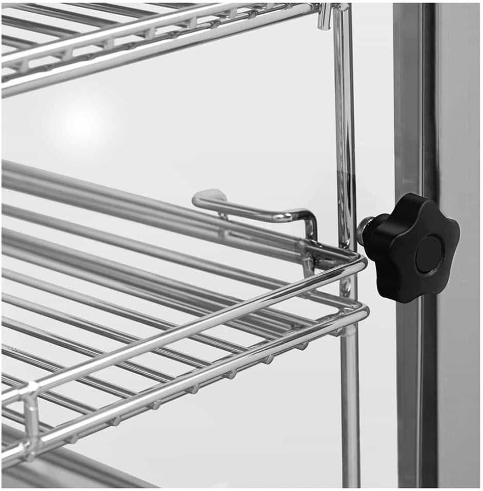 Royal Catering Heisse Theke Warmhaltevitrine Wärmetheke RCHT-850 (850 W, Wärmebereich 0-85 °C, Ablag